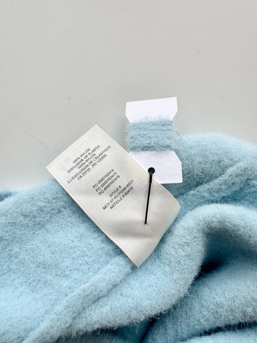 NWOT Aritzia WILFRED FREE Hush Knit Dream Blue Chenille Cropped Tank Top, Size S - Picture 6 of 10